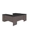 Bestar Norma U-Shaped Desk, Black & Bark Gray 181851-000018 - alternate 2